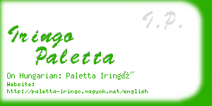 iringo paletta business card